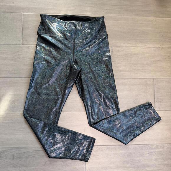 Heroine Sport Women's Black Holographic Activewear Leggings Size M - Picture 5 of 8